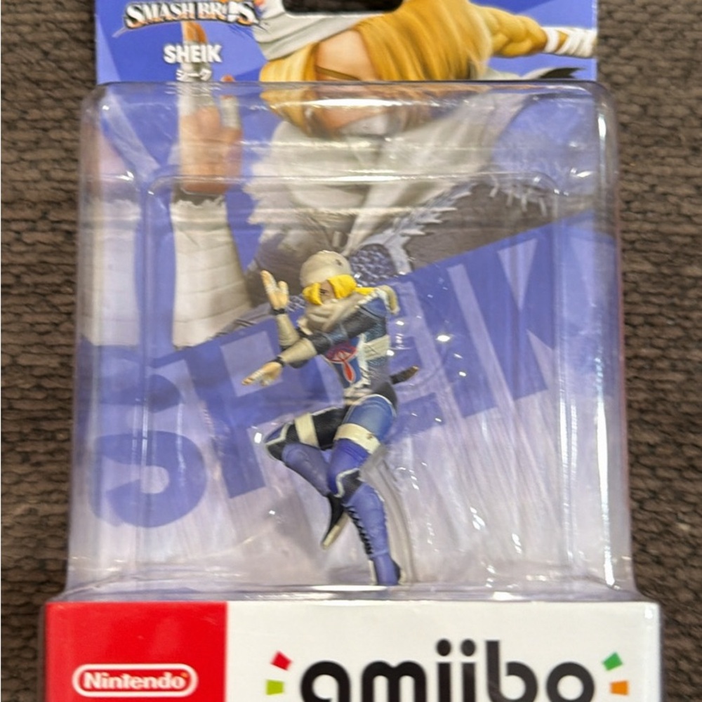 Nintendo Amiibo Packaging with Multicolor Silhouettes